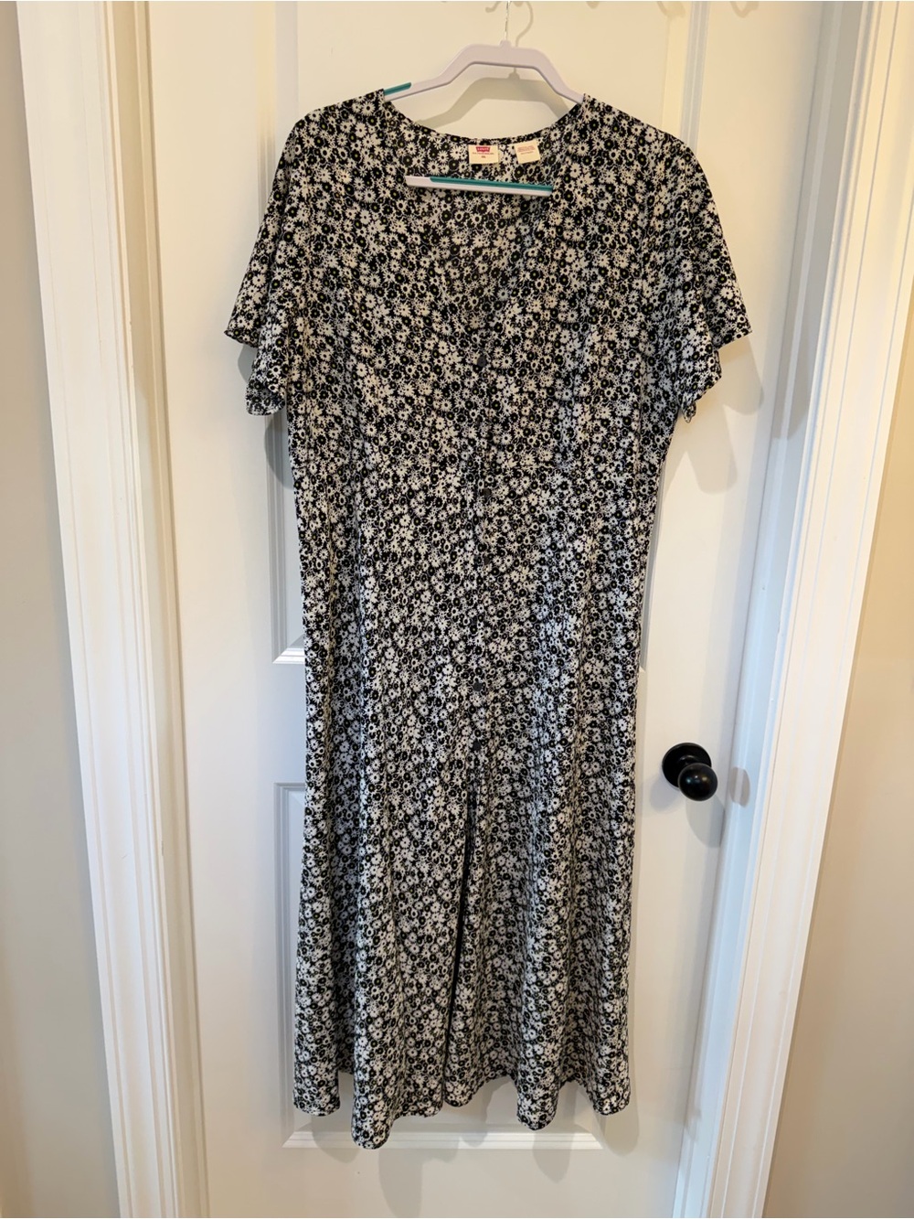 Levi's Black and White Floral Maxi Dress